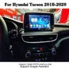 Android10.0 RAM 4G ROM 64G Bil DVD-spelare Stereo Radio Navigering 9Inch Touch Screen för Hyundai Tucson 2018-2020 WiFi Audio GPS Reversering Spårfunktion Multimedia