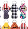 Neoprene Lipstick Keychain Chapstick Holder Christmas Prints Chapsticks Wrap Key Ring Sleeve Holder 73 Designs Party Favor 231 S21049939