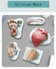 هالوين لعبة القلب شكل سيليكون قالب الدماغ البشرية النمذجة شمعة الايبوكسي العفن الشوكولاته فندان كعكة تزيين الخبز أيضا