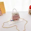 女の子ミニレースクロスボディバッグかわいい子供の真珠の弓紙とバッグベビーコインバッグトートの韓国風の財布とハンドバッグ