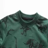 Saileroad Spädbarn Boys Sweatshirts Höstdjur Dinosaur Barntröjor Kläder för bomull Baby Kids Hoodies 211111