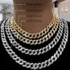 Chains 1.6cm Men Chain Neklace Men's Hip-Hop Gold Studded Heavy Cuban HIP HOP Jewelry Necklaces Iced Out ChainChainsChains Heal22