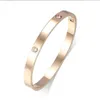 Love Luxury bracelet for lady fashion bangle mens designer jewelry silver rose gold Titanium steel no screwdriver Clasp designs fr296v