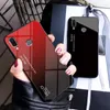 그라디언트 강화 유리 케이스 Xiaomi Redmi 7A Note 7 덮개 Xiomi Redmi 7A 보호 범퍼에 대 한 부드러운 TPU 가장자리 전체 coque