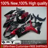 Motorcykelkropp för Suzuki GSX R1000 GSXR 1000 1000cc Fairings K7 07 08 48NO.61 GSXR1000 GSXR-1000 GSXR1000CC 2007 2008 GSX-R1000 2007-2008 OEM Fairing Red Dark Stock