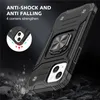 Shocksäker hybrid PC TPU Armour Car Holder Magnet Defender Telefonfodral för iPhone 13 Pro Max Moto G Stylus 5g Finger Ring Cover