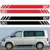 2 STKS BUS CALIFORNIA T6 30 EDITION Auto Deur Skirt Stripe Sticker Per Volkswagen VW Multivan Transporter T4 T5 T6 Accessori