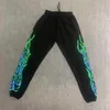 Neue Young Thug Sp5der Hosen Männer Sport Hosen Jogginghose Seide Druck Bouquet Leggings Lose Trend Hundert Casual Hosen Jogger Männer g1007