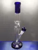 15.5inch hookahs heady colors glass bong unique bubbler helix bongs tall coil water pipe straight tube recycler dab rig sest_shop