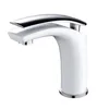 Faucet de Banheiro Torneira de Água Torneiras Branco / Chrome / Preto Cachoeira Montada Pia Fria e Hot Mixer Single Handle Bath Water