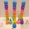 Highlighters Kawaii Assembly Octopus Fluorescerende Notaantal Pen Painting Set Briefpapier Markeer Dierenschool Geschenken Mark Vorm Cilinder P9A