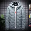 Мужская куртка ветровка зима повседневная молния уличная одежда сплошной теплый парки мужской модные бренды дизайн пальто негабаритные верхние одежды 4XL 211217