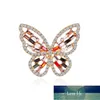 Nowy Prosty Rhinestone Butterfly Pierścień Vintage Różowy Złoty Palec Regulowany Pierścień Dla Kobiet Moda Biżuteria Prezenty Ślubne Cena fabryczna Ekspert Projektowa jakość