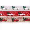 Juldekoration 6,3cm färgband Xmas tryckt bilträd prydnad på festivalferie gåvor Seal band