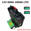 Su geçirmez LTO 12 V 60Ah 70ah 80ah 100Ah Lityum Titanate Pil 12 V BMS ile Trolling Motor RV Inverter + 10A şarj cihazı