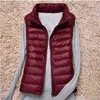 Gilet ultraleggero da donna senza maniche da donna di marca Gilet da ragazza slim Gilet da donna più gilet caldo antivento leggero 211123