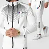 Survêtements de créateur pour hommes 2021 Cardigan Sportswear Suit Sweat à capuche à manches longues + Pantalon de jogging 2 pièces Fitness Running