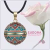 EUDORA Harmony Collier Vintage Carillon Bola Pendentif pour Femmes Mode Bijoux Cadeau Mexicain Grossesse Boule 45 '' Chaîne 3 Style