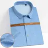 Mannen Shirts Korte Mouw Zomer Designer Sociale Mode Kleding Trends Anti-Rimpel Zachte Smart Casual Jurk Mannelijke Blouse 210609