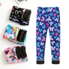 15 Colors girls floral ranibow fleece leggings tight spring and autumn wear kids milk silk trousers middle children's warm pants legging M4046