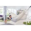 Swing-Bed Hammock висит ткань патио двойной гамак путешествия открытый кемпинг холст пешком