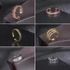 Klasyczny Vintage Rzeźbione regulowane pierścienie Zestaw Czeski Summer Seksowny Urok Otwarty Palec Pierścień Biżuteria Akcesoria Prezent X0715