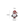 10Pcs Taking Gift Face Santa Claus badge 2021 Design Father Chiristmas Brooch Pins Gifts