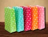 Party Candy Treat Wrap Bag Polka Dot Loot Bags Birthday Food Paper Bags