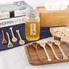 Wooden Honey Coffee Spoon Long Mixing Bee Tools Stirrer Muddler Stirring Stick Dipper Wood Carving Spoons HBWLL3020513