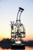 9,5 inchs zwaartekracht Glazen Bong Recycler DAB Rigs Hookahs Percolator Waterpijpen Rookpijpolie met 14 mm kom