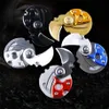 Mini Round Coin Knife Portable Key Chain Pendant Creative Small Folding Knife Outdoor Survival Tools 5 Colors