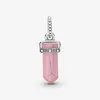 Ny S925 Sterling Silver Pärlor Vit Rosa Lila Amulet Hängsmycke Charms Fit Original P Armband Kvinnor Smycken DIY Gåva