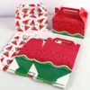 24 Packungen Obstparty-Goodie-Giebelboxen für Geburtstagsparty – Wassermelonen-Sommerparty – 2 Designs, Leckerli-Box, Partygeschenke H1231