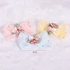 Dog Apparel Pet Headdress Flash Diamond Embroidered Lace Hairpin Small Cat Hair Accessories Yorkshire Bows Grooming