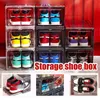 Новые коробки для обуви AJ Высокоправные баскетбольные ботинки для пылезащитный хранилище с твердыми материалами прозрачные кроссовки 36 * 27 * 20см
