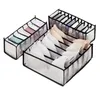 Dormitory Closet Organizer For Underwear Socks Home Cabinet Divider Storage Box Scarf Bra Storage Foldable Drawer Organizer Box2545