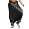 Womens Harem Yoga Calças, Ajustável Cintura Alta Cintura Casual Pant Calças Baggy Hippie Boho Aladdin Calças H1221