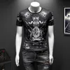 Große Größe 7XL T-shirt Männer Sommer Kurzarm Retro Druck Casual T-shirt Streetwear Lustige T-shirts Tops Eis Seide Marke kleidung 210527