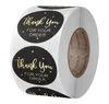 500 pcs Roll 1 polegada1.5inch Obrigado pelo seu pedido adesivos adesivos Etiqueta Business Business Envelope Box Decor