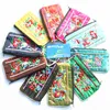 150pcs Bells Chinese style Embroidery Satin Jewelry Small Zip Pouch Bag Card Holders Covers Ladies Coin Purses Wedding Party Favor