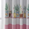 Plant Print Butterfly Short Blind For Living Room Bedroom Modern Window Curtain For Kitchen Blackout Curtain Door Drapes 185#4 210712