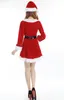 Women Costumes Christmas dress female Cosplay stage performance costume The Yule Ball Long Sleeve A-line Dresses With Belt+Hat Pleuche Warmly ONE-PIECE