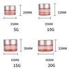 Matkvalitet Glas Case Cream Container Lotionflaska 5g 10g 15g 20 g 30 g 50 g 60g 100g