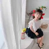 Summer Arrival Girls Fashion Lave Vest Kids Design coreano 210528