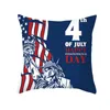 Patriotic Independence Day Cushion Cover 45x45cm USA National Flag Printed Eco-friendly Peach Skin Pillow Case 40 Styles CCE4908