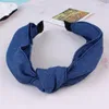 Accessori per capelli Fascia per capelli per ragazze Denim Fasce per il tempo libero Bowknot Jeans coreani solidi Fiocchi blu Fascia per donna Barrette4694115