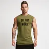 Muscleguy Brand Gyms Clothing Workout Dirlessed Shirt Tank Top Men Bodybuilding Fitness Mens Sportwear Muscle Sets Men Tanktop 210308