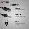 Fantech Dual Mode 3.5mm com fio e wireless bt alto-falante 4D Stereo Strong Music RGB Alto-falantes Computador Telefone Televisão