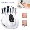 5in1 얼굴 리프팅 장치 초음파 무선 주파수 Galvanic Microcurrent 핫 콜드 망치