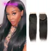 Brazilian Human Hair Wholesale 4*4 Lace Closure With Baby Hairs 5 Pieces Straight 14-24inch Yirubeauty Middle Three Free Part